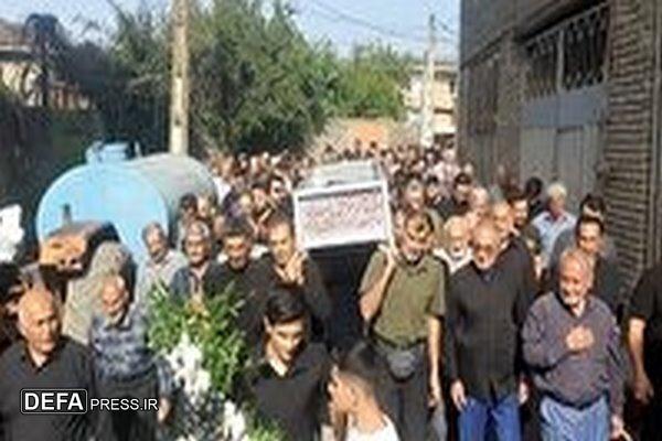 تشییع پیکر مادر شهید والامقام گلعلی کامیاب در کردکوی