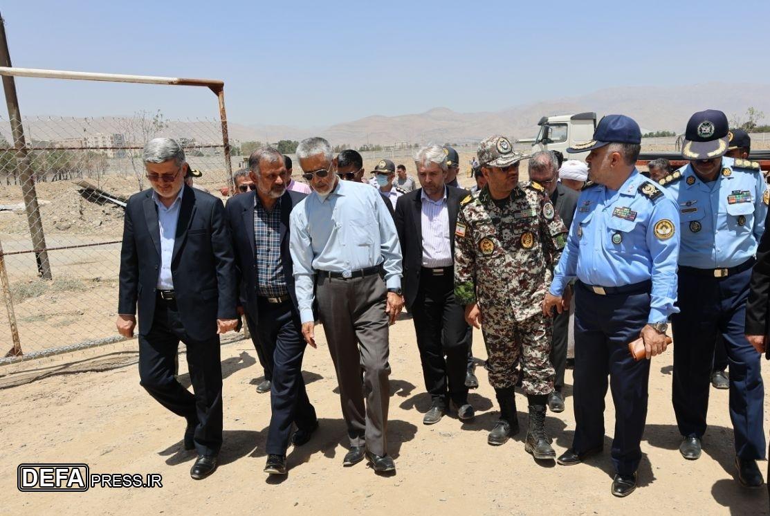 بازدید دریادار سیاری از مراحل آماده‌سازی بوستان فناوری و نوآوری گلستان آجا