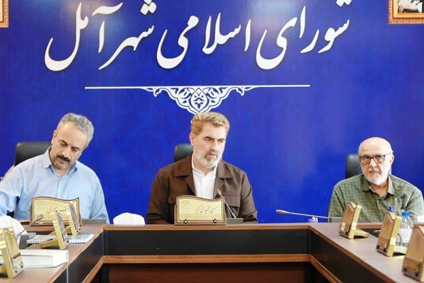 تصاویر/ جلسه اعضای هیئت رئیسه ستاد حماسه اسلامی ۶ بهمن و جنگل آمل با اعضای شورای اسلامی