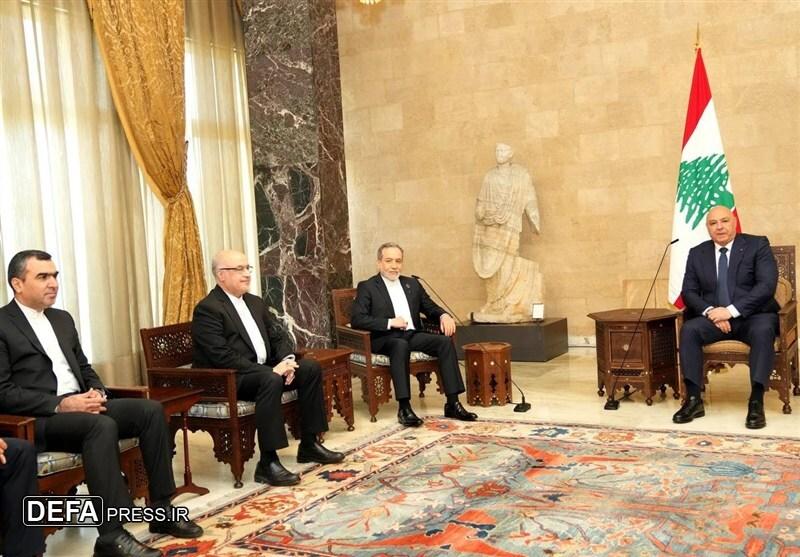 عراقچی با رئیس جمهور لبنان دیدار و گفت‌وگو کرد