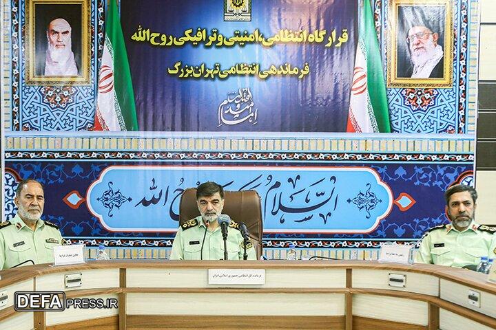 استقرار ۱۷ هزار پلیس در تهران برای مدیریت ترافیک و امنیت مراسم ارتحال