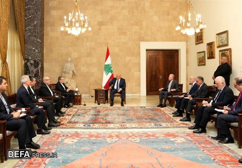 تاکید رئیس جمهور لبنان بر توسعه روابط دوستانه با ایران