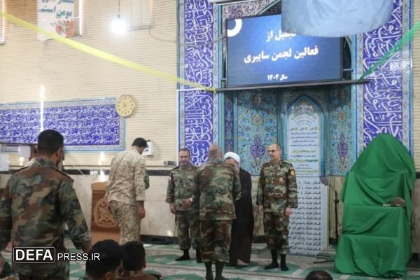 فعالین لجمن سایبری در گروه۴۴ توپخانه نزاجا تجلیل شدند