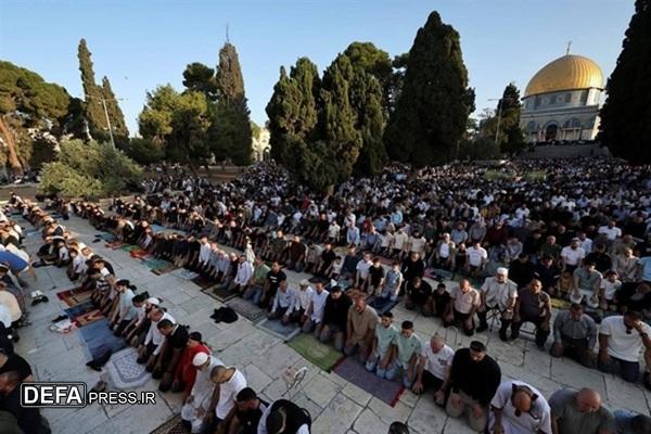 حضور ۸۰ هزار نفر در نماز عید قربان در مسجد الاقصی
