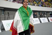 بدون تعارف با «ریحانه مبینی» قهرمان پرش طول آسیا/ مدال طلایم را تقدیم شهدای عزیز کشورم می‌کنم