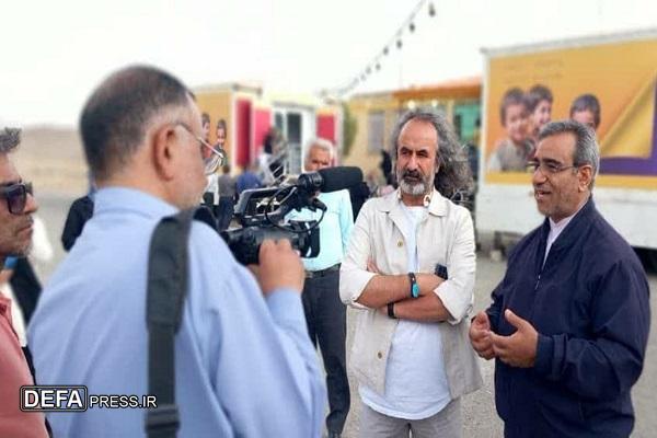 بازدید استاندار خراسان رضوی از بیمارستان سیار چشم‌پزشکی و دندان‌پزشکی «نورآوران سلامت» در ریوش