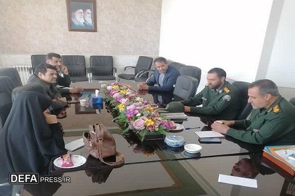دیدار مدیرکل حفظ آثار کرمان با فرمانده سپاه شهرستان رفسنجان