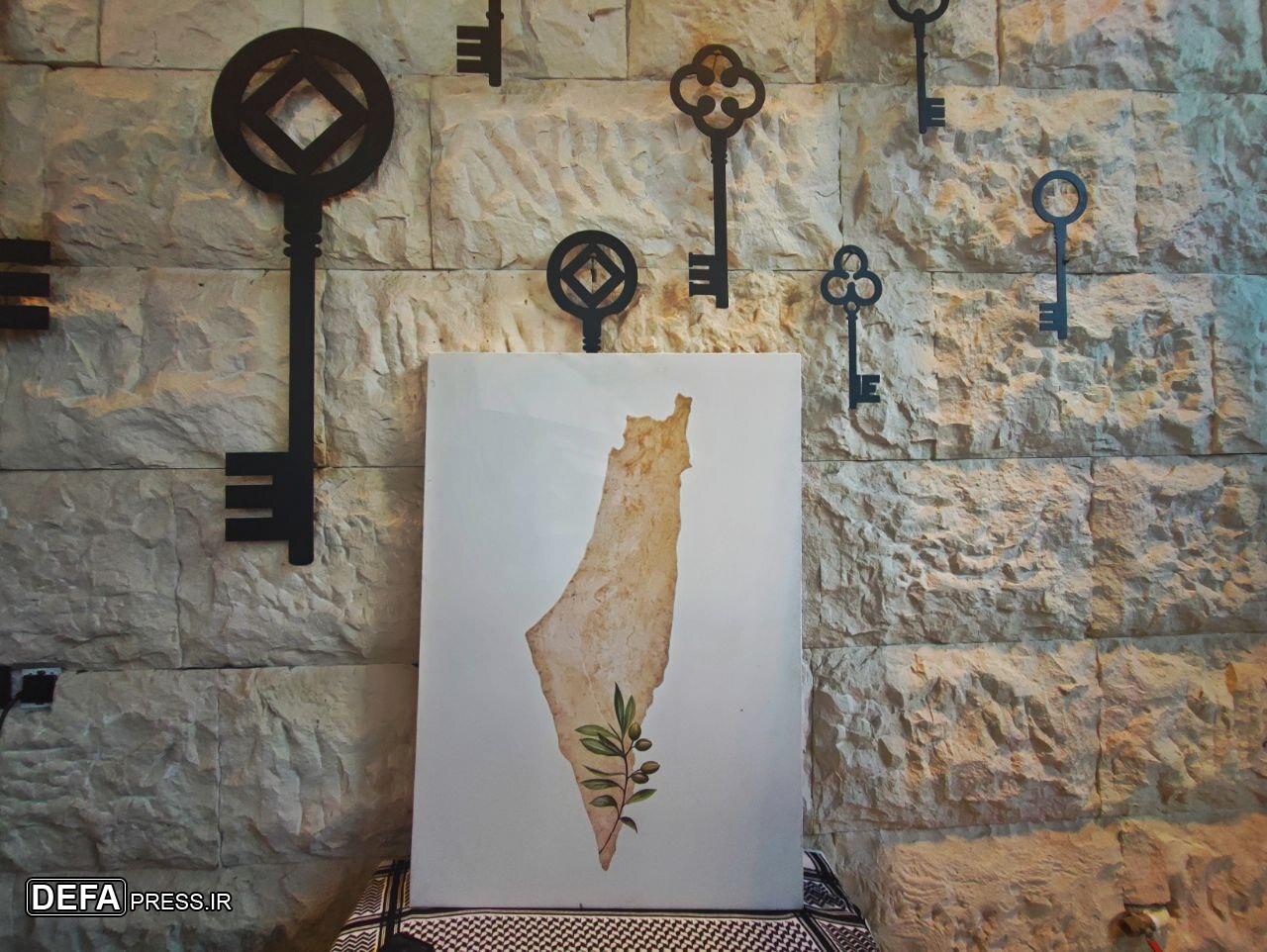 نمادی از فلسطین در قلب تهران