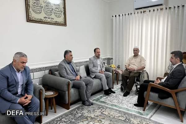 مدیرکل بنیاد شهید و امور ایثارگران گلستان با جانباز ۷۰ درصد اهل‌سنت دیدار کرد