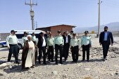 بازدید فرمانده فراجا از زیرساخت‌های نیروی انتظامی در جنوب کرمان