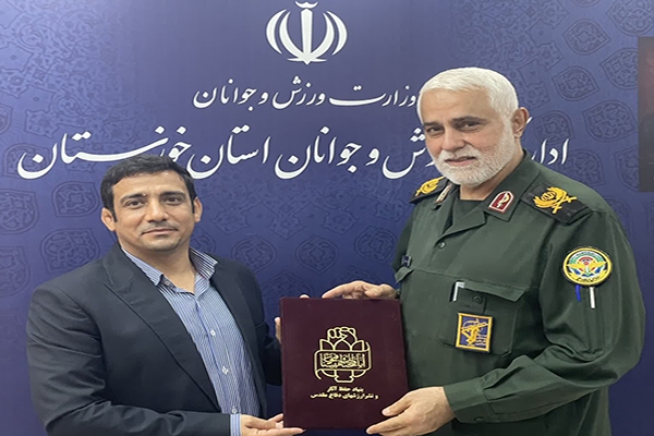 احکام هیئت امنای یادمان شهید گمنام ورزشگاه تختی اهواز صادر شد