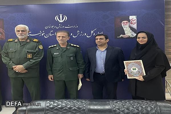 احکام هیئت امنای یادمان شهید گمنام ورزشگاه تختی اهواز صادر شد