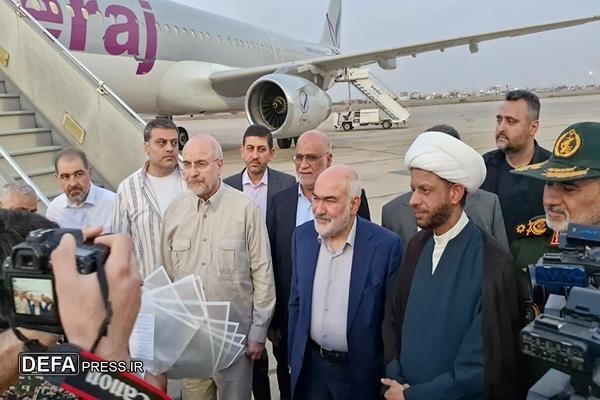 رییس مجلس شورای اسلامی وارد خوزستان شد