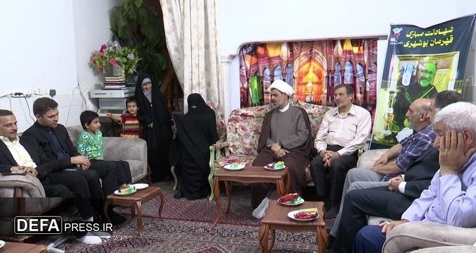 دیدار اعضای ستاد کنگره شهدای قم با خانواده جانباز شهید 70 درصد