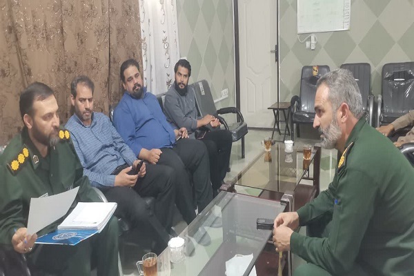 دیدار مدیرکل حفظ آثار کرمان با فرمانده ناحیه مقاومت بسیج سپاه شهرستان جیرفت