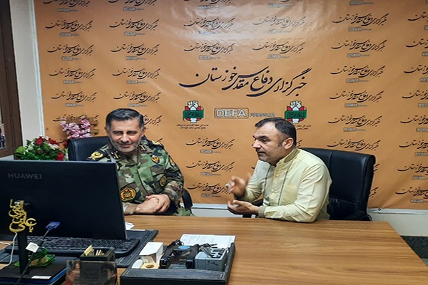 بازدید امیر رزمجویی از دفتر خبرگزاری دفاع مقدس خوزستان