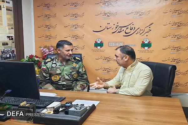 بازدید امیر رزمجویی از دفتر خبرگزاری دفاع مقدس خوزستان