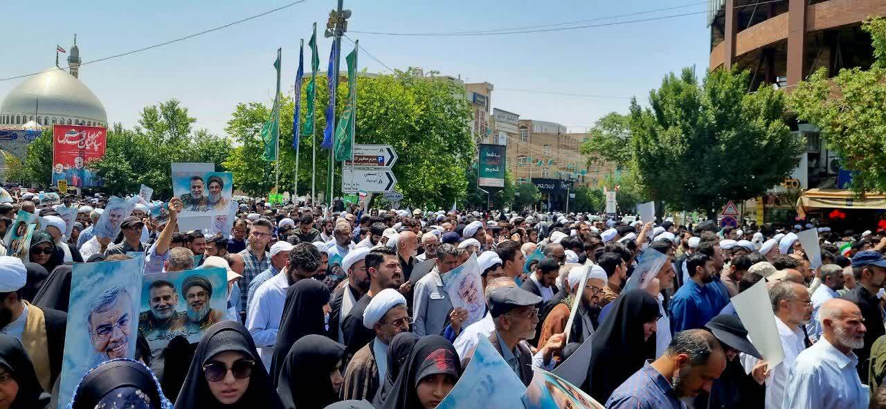 فیلم/ راهپیمایی مردم قم در اعلام انزجار از جنایات رژیم صهیونیستی