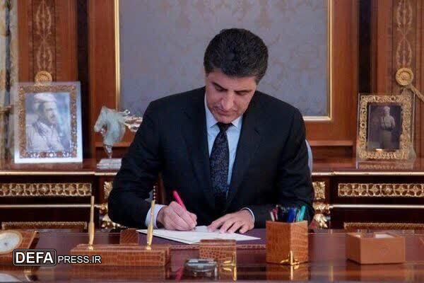 نچیروان بارزانی رئیس اقلیم کردستان عراق تعرض رژیم اشغالگر قدس به خاک ایران را محکوم کرد