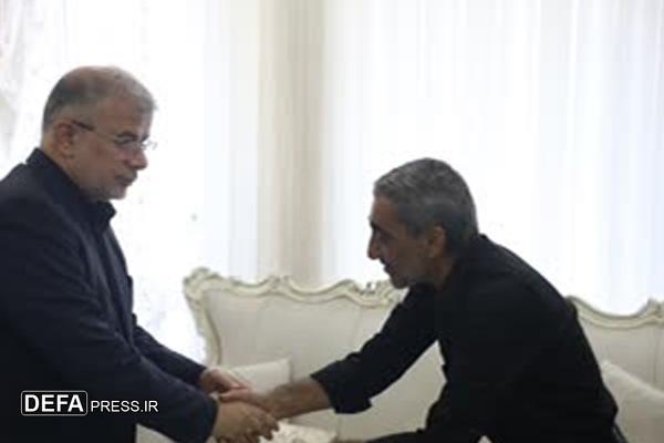 دیدار استاندار البرز و فرمانده سپاه با خانواده شهید سید مجتبی رضیی +تصاویر