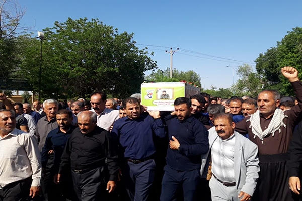 تشییع پیکر شهید پدافند هوایی در دزفول