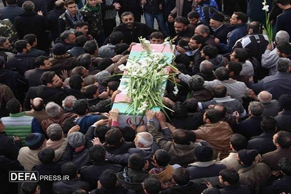 تشییع پیکر شهید مدافع وطن «وحید دالوند» در اندیمشک