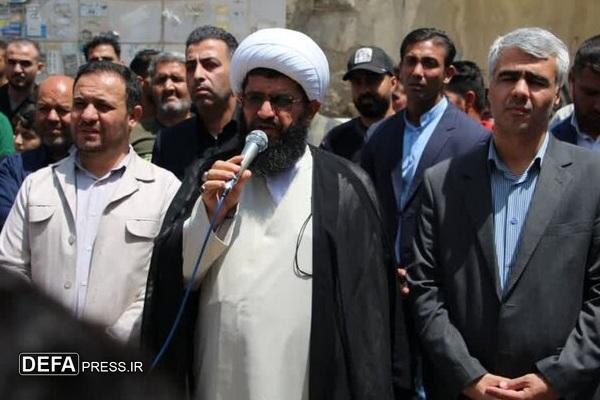 تشییع پیکر شهید حسین قنبری در پاکدشت خاکسپاری در خلخال