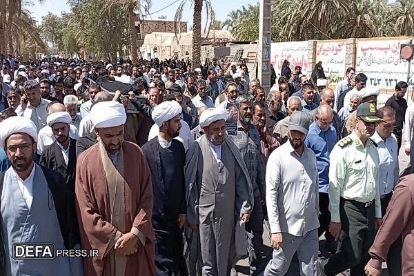 پیکر امام جمعه فهرج تشییع شد