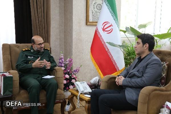دیدار مدیر کل بنیاد حفظ آثار و نشر ارزش‌های دفاع مقدس و مقاومت کردستان با استاندار کردستان
