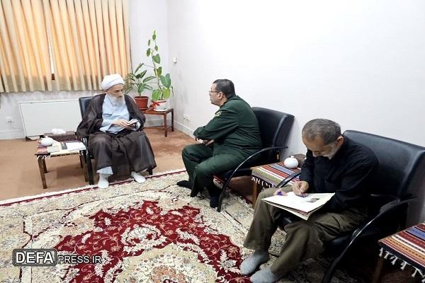 دیدار مدیر کل حفظ آثار و نشر ارزش‌های دفاع مقدس و مقاومت مازندران با نماینده ولی فقیه در مازندران+ تصاویر