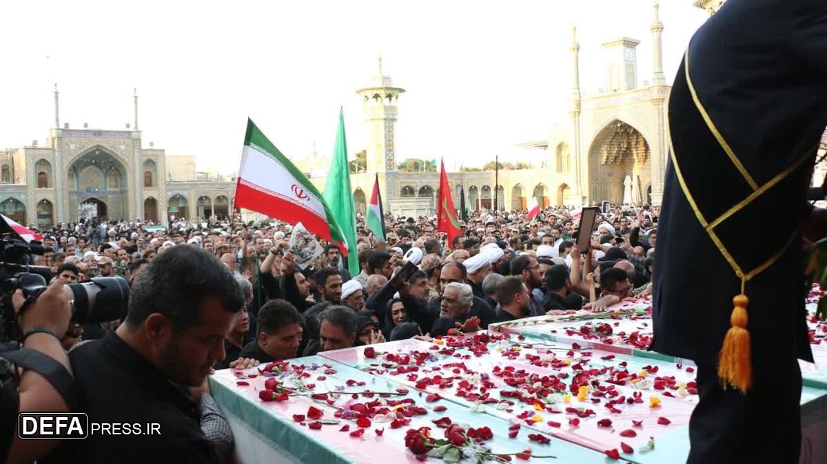 پیکر‌های مطهر چهار شهید هوافضای سپاه در قم تشییع می‌شود