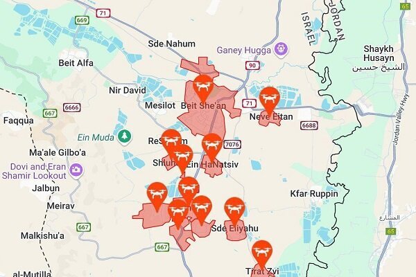 به صدا در آمدن  آژیر هشدار در شمال فلسطین اشغالی