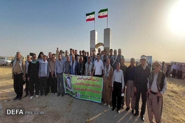 ِالمان سردار شهید سیاوش خدا کرمیان در نفت شهر قصرشیرین رونمایی شد