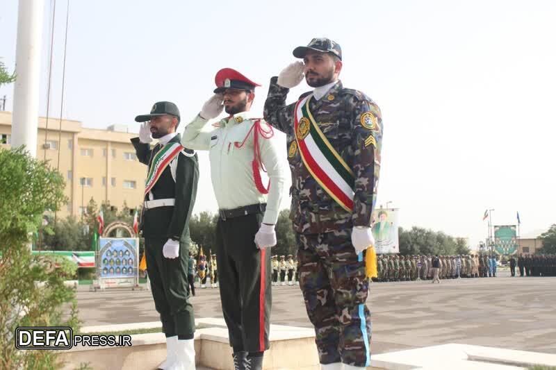گرامیداشت سالروز آزادسازی خرمشهر در صبحگاه مشترک نیروهای مسلح استان قم