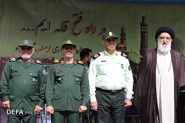 صبحگاه مشترک نیروهای مسلح البرز به مناسبت سالروز آزادسازی خرمشهر برگزار شد