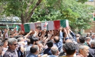 تصاویر/ برگزاری تشییع پیکر شهید «امین کرمی» در همدان