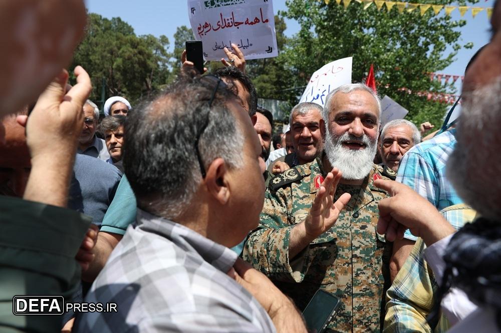 حضور فرماندهان سپاه در راهپیمایی سراسری «جمعه خشم و نصر»