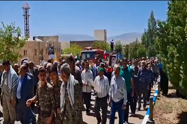 راهپیمایی خشم  و نصر مردم ولایتمدار شهر دیباج