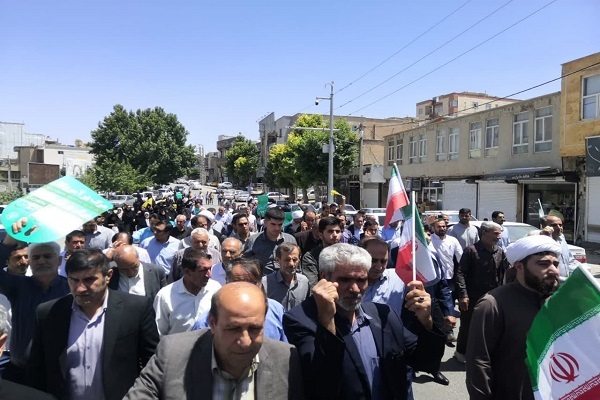 تصاویر/ برگزاری راهپیمایی انزجار از رژیم صهیونیستی در شهرستان چرداول