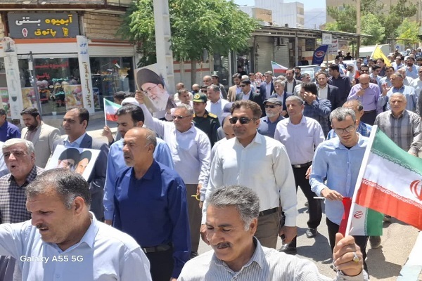 تصاویر/ برگزاری راهپیمایی جمعه‌های خشم و نصر شهرستان بدره