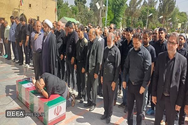 تصاویر/ مراسم تشییع پیکر شهید عباداله خزاعیان