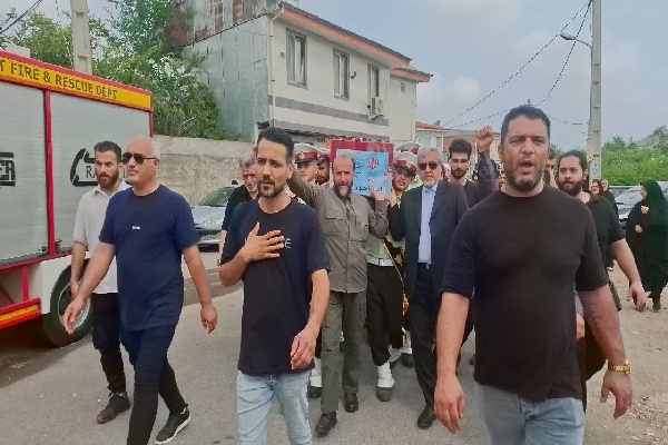 تشییع پیکر مطهر پرسنل فراجا در رشت