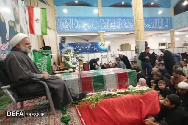 برگزاری آئین وداع با دو نفر از شهدای وطن در بیجار کردستان
