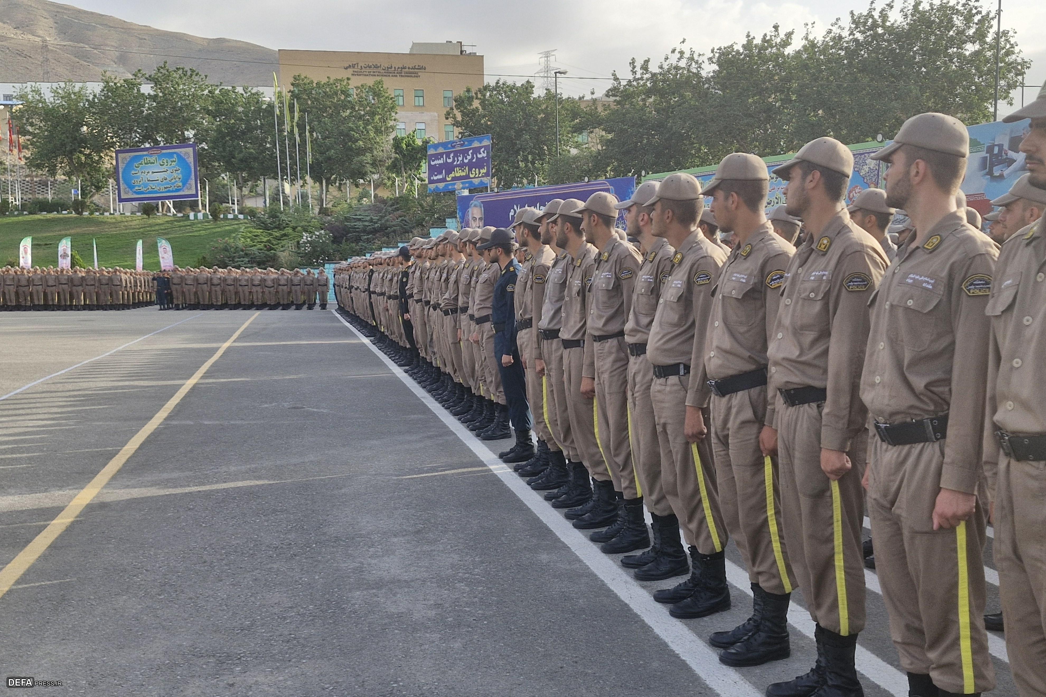 مراسم صبحگاه در دانشگاه افسری پلیس امام حسن (ع) برگزار شد
