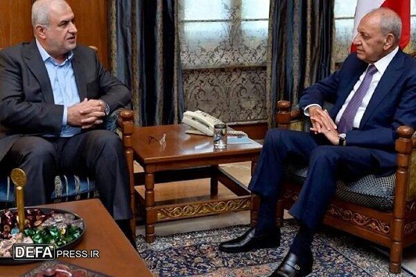دیدار «نبیه بری» با رئیس فراکسیون وفاداری به مقاومت در پارلمان لبنان