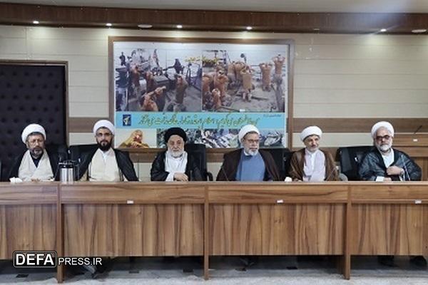 همایش از حوزه تا سنگر ؛ تجلیل از روحانیون رزمنده و ایثارگر استان گلستان برگزار شد+تصاویر