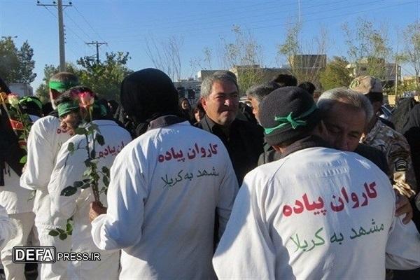بدرقه کاروان پیاده مشهد به کربلا
