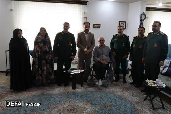 دیدار صمیمانه با جانباز سرافراز«سید قربان حسینی»در گنبد کاووس