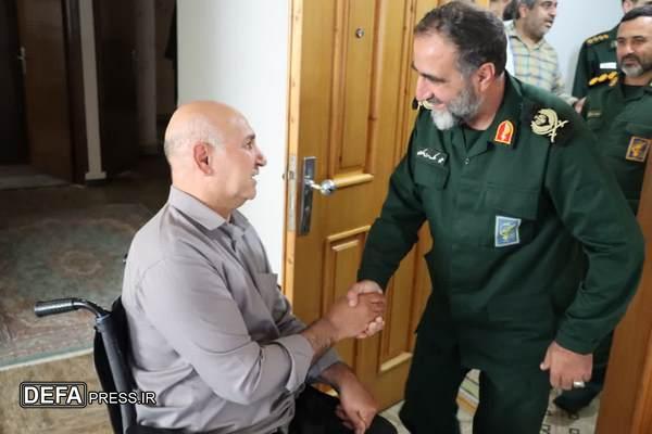 دیدار صمیمانه با جانباز سرافراز«سید قربان حسینی»در گنبد کاووس