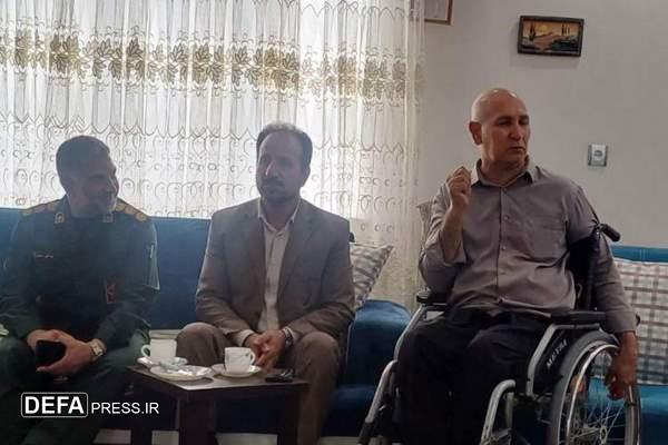 دیدار صمیمانه با جانباز سرافراز«سید قربان حسینی»در گنبد کاووس